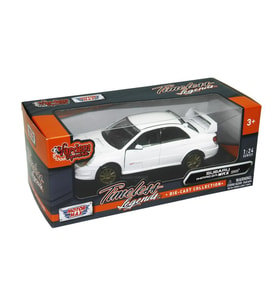 Motormax 1:24 Subaru Impreza WRX STI Beyaz Model Araba
