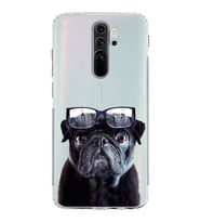 PrintiFy Xiaomi Redmi Note 8 Pro ile Uyumlu Köpek 3 Kamera Korumalı Şeffaf Kılıf