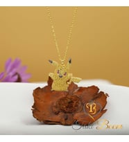 Pokemon Pikachu Gümüş Kolye