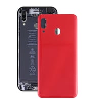 Samsung Galaxy A20 Uyumlu Arka Pil Batarya Kapağı SM-A205F (Kırmızı)