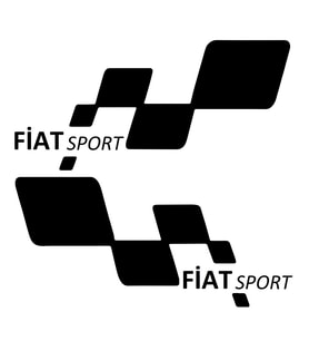 fiat 2 sport Etiket Yapıştırma 30cmx11cm MMD208