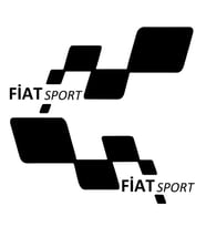 fiat 2 sport Etiket Yapıştırma 30cmx11cm MMD208