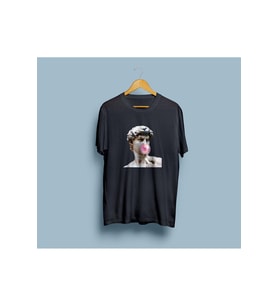 Oversize Michelangelo David Bubble Gum Unisex T-shirt