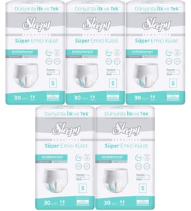 Sleepy Hasta Bezi Yetişkin Emici Külot S - Küçük - Small 150 Adet (5PK*30)