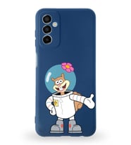 Samsung Galaxy M13 Uyumlu Lansman Kılıf Altı Kapalı İçi Kadife  Sandy Tasarımlı  Kapak (Şeffaf)