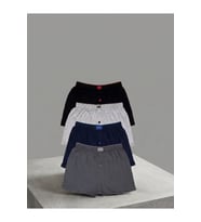 Tutku Erkek 4'lü Penye Havlu Bel Karışık Renk Boxer