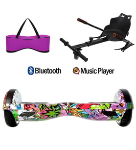 Citymate Elektrikli Kaykay Hoverboard Akıllı Denge 6.5 Inch + HoverKart + Çanta EXTREM PAKET D04