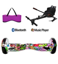 Citymate Elektrikli Kaykay Hoverboard Akıllı Denge 6.5 Inch + HoverKart + Çanta EXTREM PAKET D04