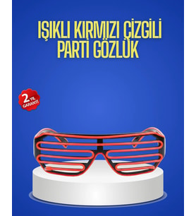 Gece Organizasyonları İçin Renkli LED Gözlük