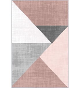 Eliana Home Baskılı, Yıkanabilir Kaymaz Taban Salon Halısı LNA0201-SD554 100x150 cm (Pembe)