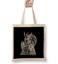 God Odin Norse Mythology Viking Paganism Medieval History Bez Çanta Uzun Saplı