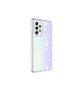 Samsung Galaxy A33 5G Uyumlu Kılıf Zore M-Blue Desenli Kapak (Gri)