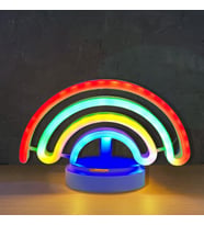 Neon Işık Gece Lambası Ev için Neon Lamba Düğün Parti Dekoru için Duvar Dekoru Gökkuşağı Tasarımlı