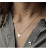 Kişiye Özel Şık Harf Kolye 925K Gümüş (Gold)
