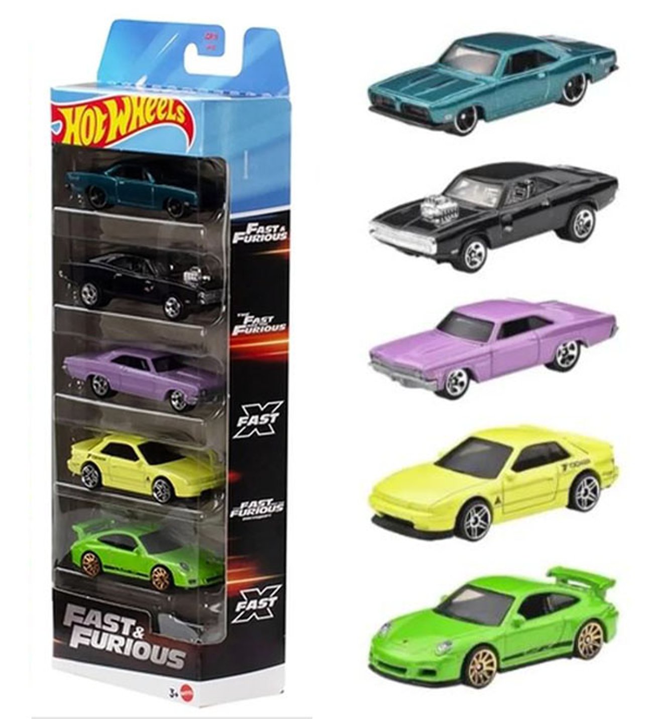 Hot Wheels Fast & Furious Temalı Beşli Araba Seti (2025) Hızlı ve
