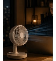 Masaüstü Mini Fan Sessiz Çalışan 2 Hızlı Otomatik Salınımlı Fan - Lisinya