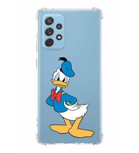Samsung Galaxy A72  Köşe Korumalı Antişok Kapak Donald Duck Tasarımlı Şeffaf  Kılıf