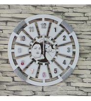 Lavinta54 Dekoratif Ahşap Duvar Saati