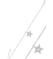 Söğütlü Silver Gümüş rodyumlu zirkon taşlı lotus bileklik