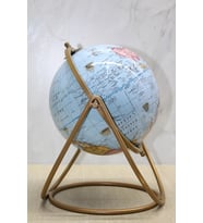 Dekoratif Metal Standlı Dünya Küre - Model 2 (Çok Renkli)