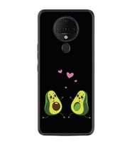 Tecno Spark 6 Kılıf Silikon Desen Aşık Avokadolar 1642