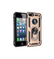 Apple iPhone 5 Uyumlu Kılıf Zore Vega Kapak (Gold)