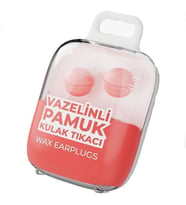4'lü Vazelinli Pamuk Kulak Tıkacı Renkli