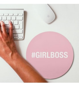 Girlboss Hashtag Tasarımlı Hediye Mousepad 20 x 20 cm