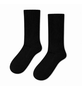 Carnaval Siyah Yarım Havlu Unisex Soket Çorap