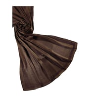 Mısırlı Eşarpları Parıltılı Bantlı Elegance Prenses Şal (KAHVE)