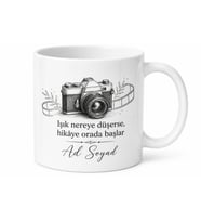 Kameramana Özel Baskılı Kupa Bardak Hediye Fotoğrafçı Kupa