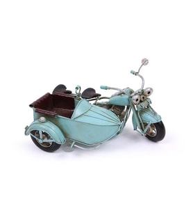 Dekoratif Metal Motosiklet Sepetli Vintage Dekoratif Hediyelik (Karışık)