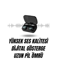 Mey İthalat® Ucuz Kaliteli Yeni Nesil 7 Kordonlu Akıllı Saat Kablosuz Bluetooth Kulaklık Anc Özelli