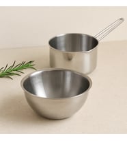 Northcity Paslanmaz Çelik 2'li Sosluk ve Sütlük Seti (14cm & 17cm)