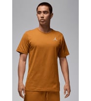 Nike Air Jordan Jumpman SS Crew Mens Erkek Günlük Tişört Kahverengi