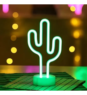Neon Işıklı Masa Gece Lambası