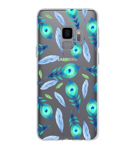 PrintiFy Samsung Galaxy S9 ile Uyumlu 1mm Slim Fit Nazar Boncuğu 3 Baskılı Şeffaf  Kılıf