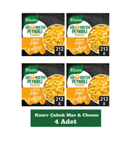 Knorr Cabuk Mac ve Cheese Peynirli Makarna 212 Gr x 4 Adet