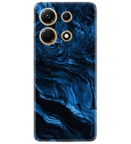 Infınix Note 30 Kılıf Resimli Desenli Baskılı Silikon Blue MArble 1379