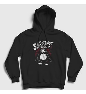 Presmono Unisex Siyah Noot Penguin Slipknot Kapüşonlu Sweatshirt 385053tt