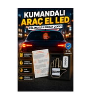 3 Modlu LED Jest Işığı – Kablosuz Kumandalı Arka Cam Aksesuarı
