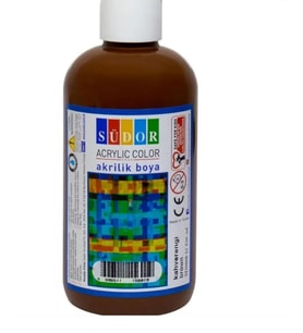 SÜDOR KAHVERENGİ RENK AKRİLİK BOYA 250 ML