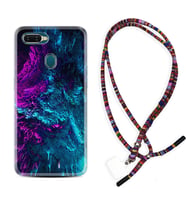 Oppo A5S A15 A16 A54 A55 A73 A74 Kılıf Boyun Asklı Rasta Silikon Explosive 1734