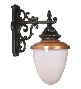 AVONNI BAP-68071-BKR-OP Kahverengi/Siyah Boyalı Dış Mekan Aydınlatma E27 Aluminyum Polikarbon Cam 45x20cm