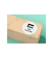 1000 Adet - English Free Palestine Sticker ingilizce Özgür Filistin Etiketi Yuvarlak Mat Etiket 4 Cm