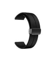 Samsung Gear S2 20mm Uyumlu Kordon Silikon Metal Mıknatıslı Toka Zore KRD-84 Kayış