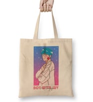 Boy With Luv Bts Kim Taehyung Bez Çanta Uzun Saplı
