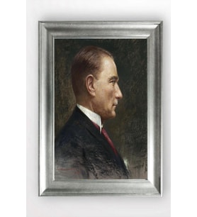 Gümüş Çerçeveli Atatürk Tablo cv1439