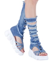 Sandalet Kot Bot Spor Çizme / Sandalet Kot Bot / Kadın Çizme Sandalet / Sandalet Kot Ayakkabı / Doğum Günü Hediyesi