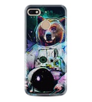 General Mobile GM8 Go GM9 GM20 Pro Plus Kılıf Desemli Silikon Astronot Panda 1755